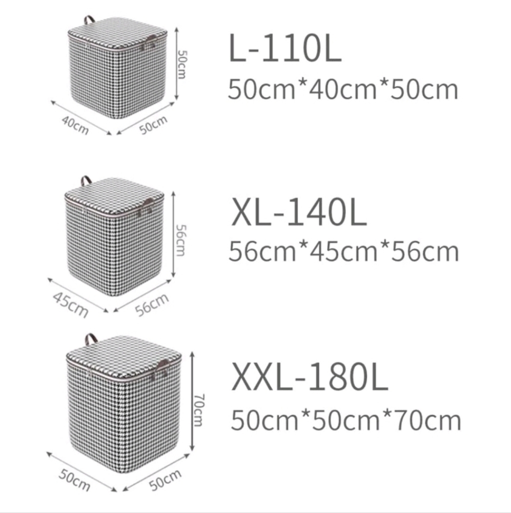 *Free with Bundle* Foldable Fabric Closet Storage Bag For Home - Size XL - Picture 2 of 2